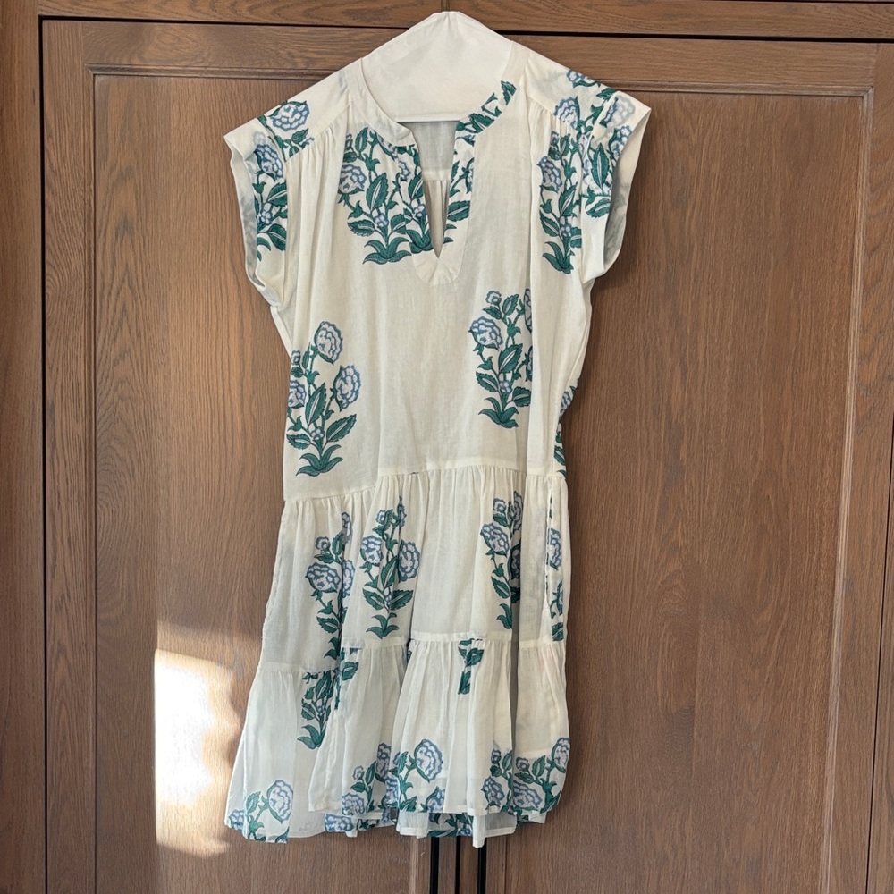 Floral Print white dress